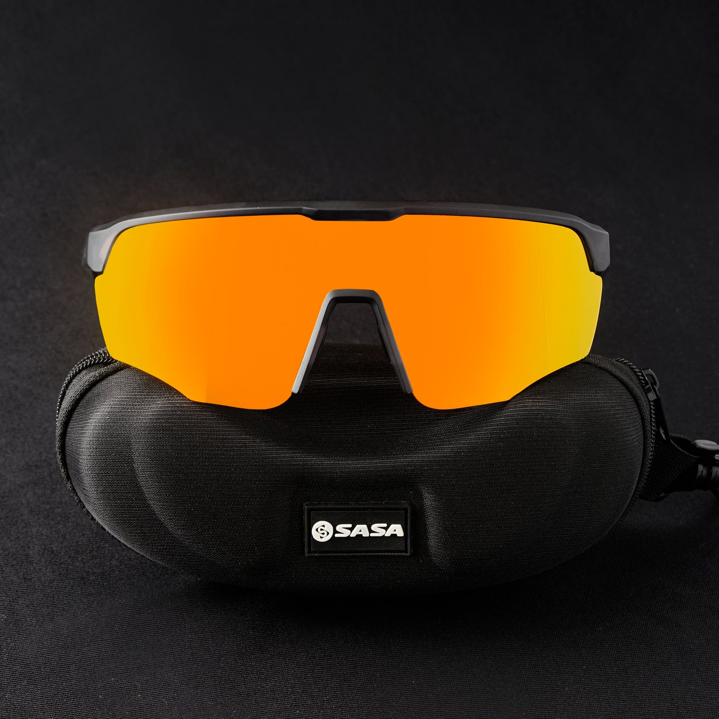 SASA VIPER TRANSLUCENT GREY FRAME LENS PC SMOKE GOLD REVO SPORTS SUNGLASSES FOR CRICKET I CYCLING I MARATHON