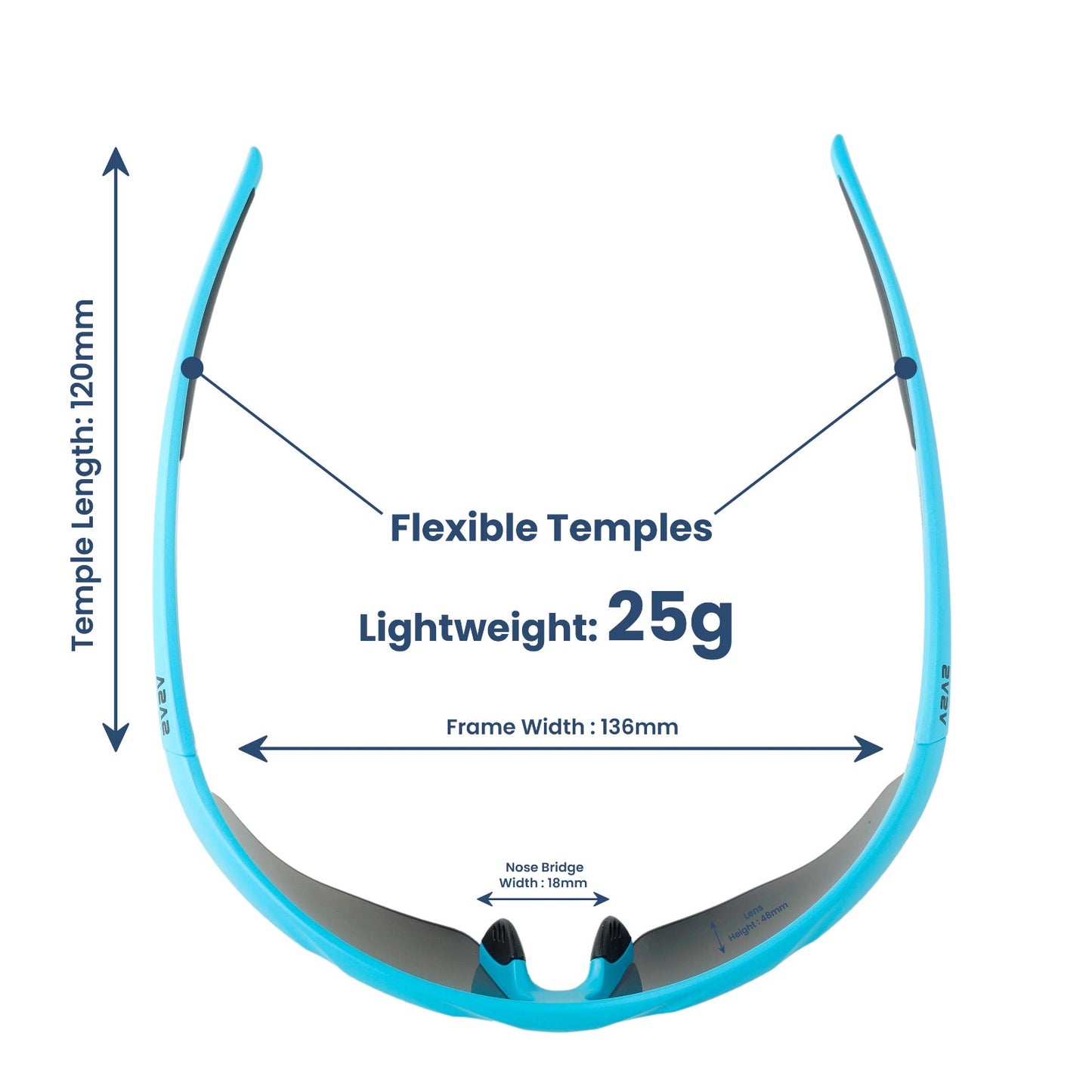 SASA Hawkeye Matte Turquoise Blue Frame Green Revo Lens Sports Sunglasses