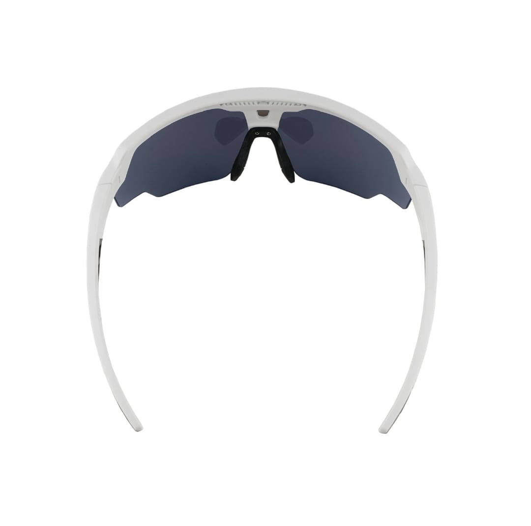 SASA Raptor Matte White Frame Blue Revo Lens Sports Sunglasses
