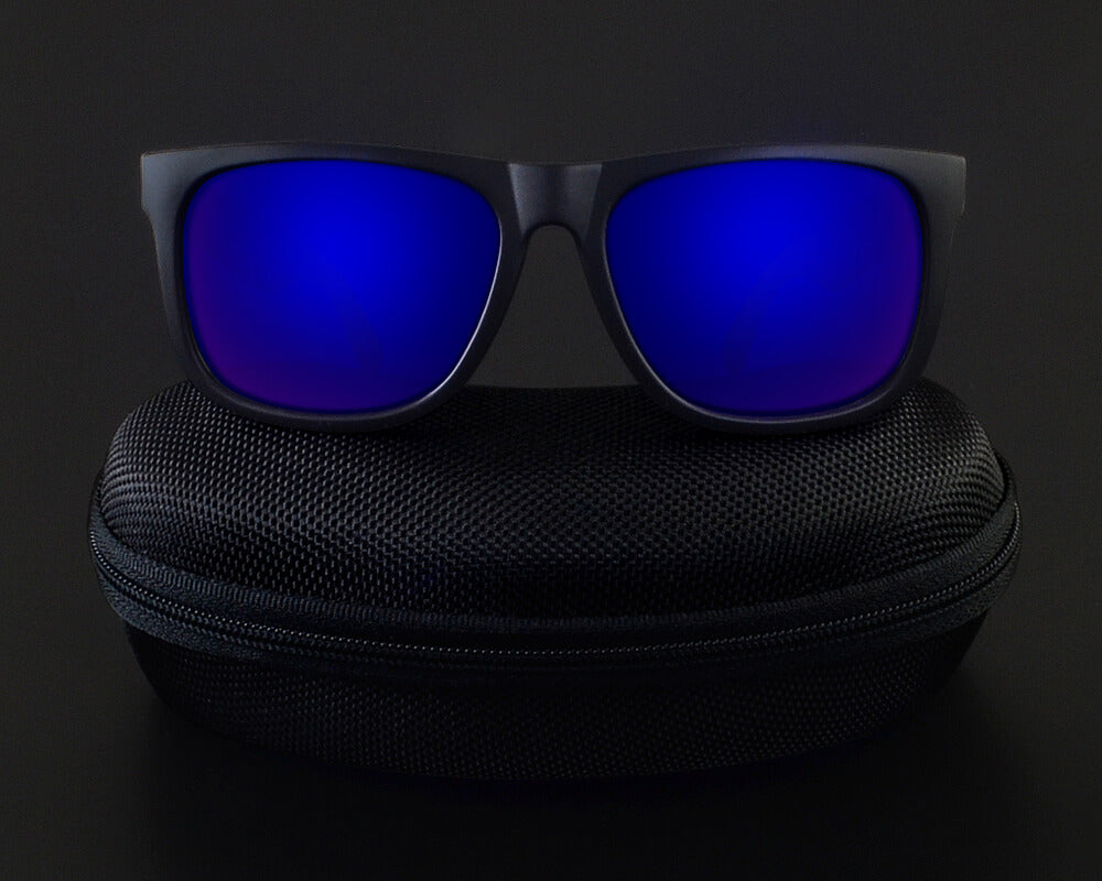 Wayfarer Sunglasses for Men | Black Frame Blue Lens
