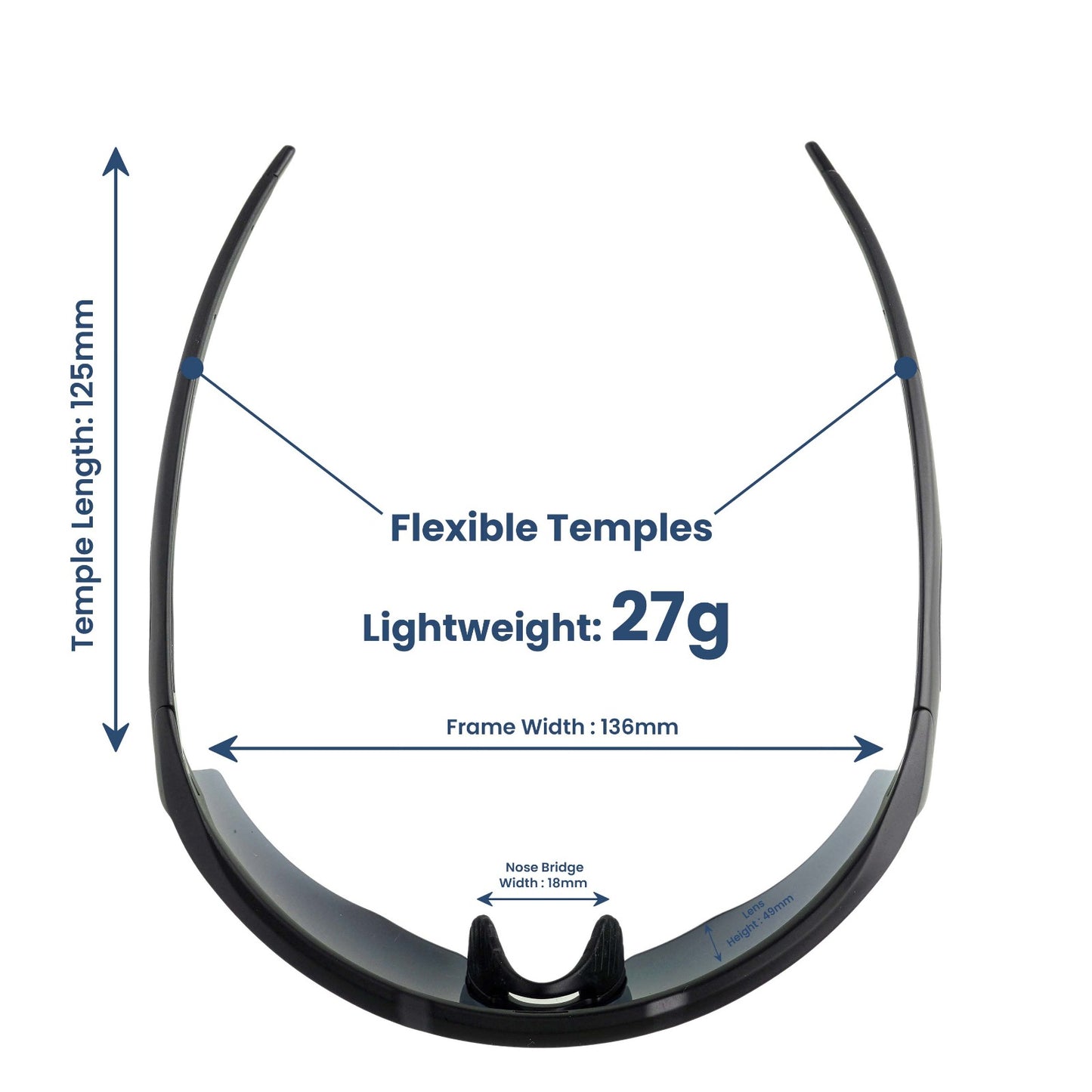 Rebound Matte Black Frame Green Revo Lens Sports Sunglasses