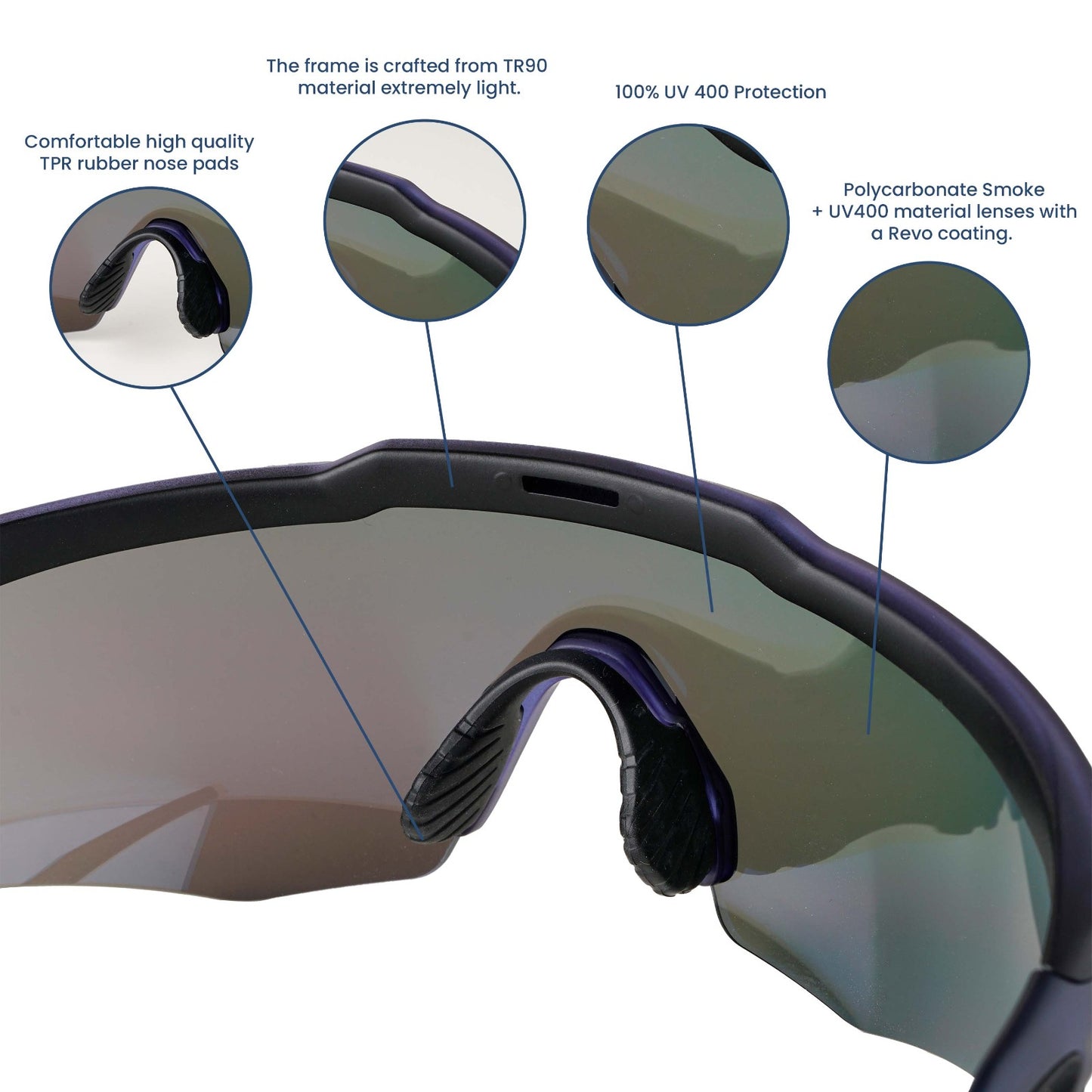 REBOUND FRAME TRANSLUCENT RED LENS RED REVO