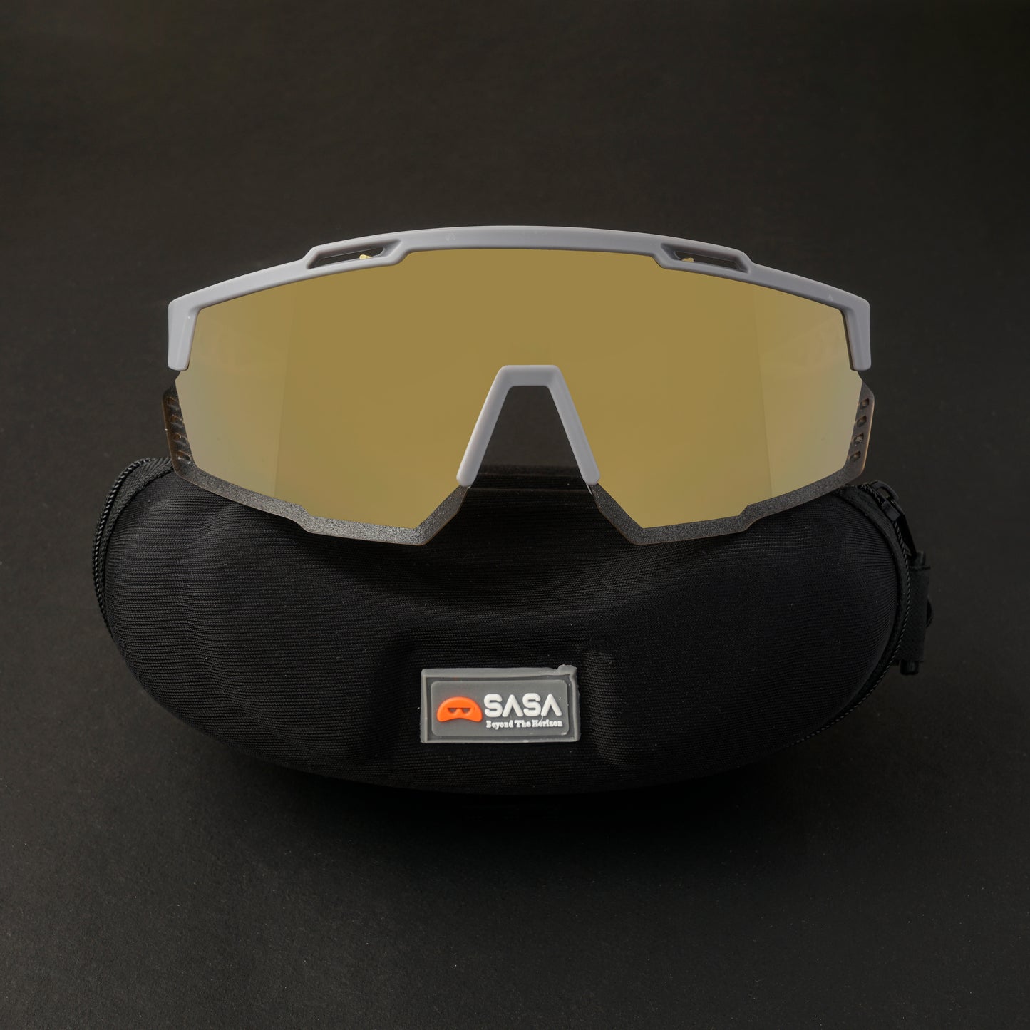 SASA Mercury Grey Frame Copper Revo Lens Sports Sunglasses