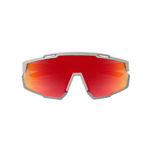 SASA Mercury Grey Frame Red Revo Lens Sports Sunglasses