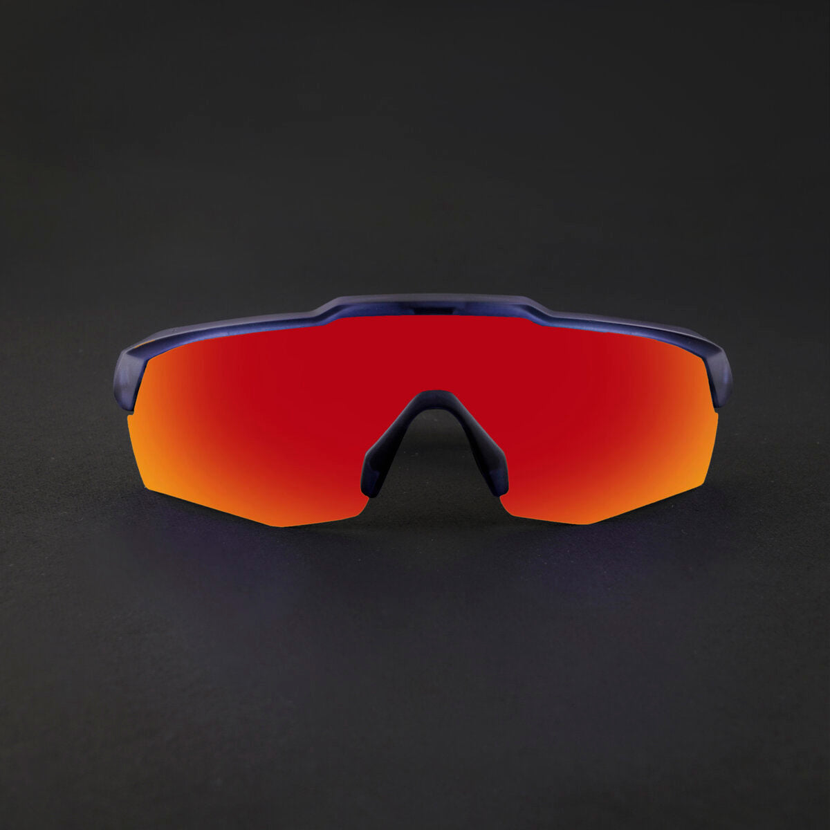 SASA Rebound Translucent Blue Frame Red Revo Lens Sports Sunglasses