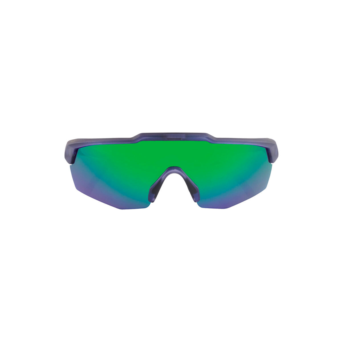 Rebound Translucent Blue Frame Green Revo Lens Sports Sunglasses