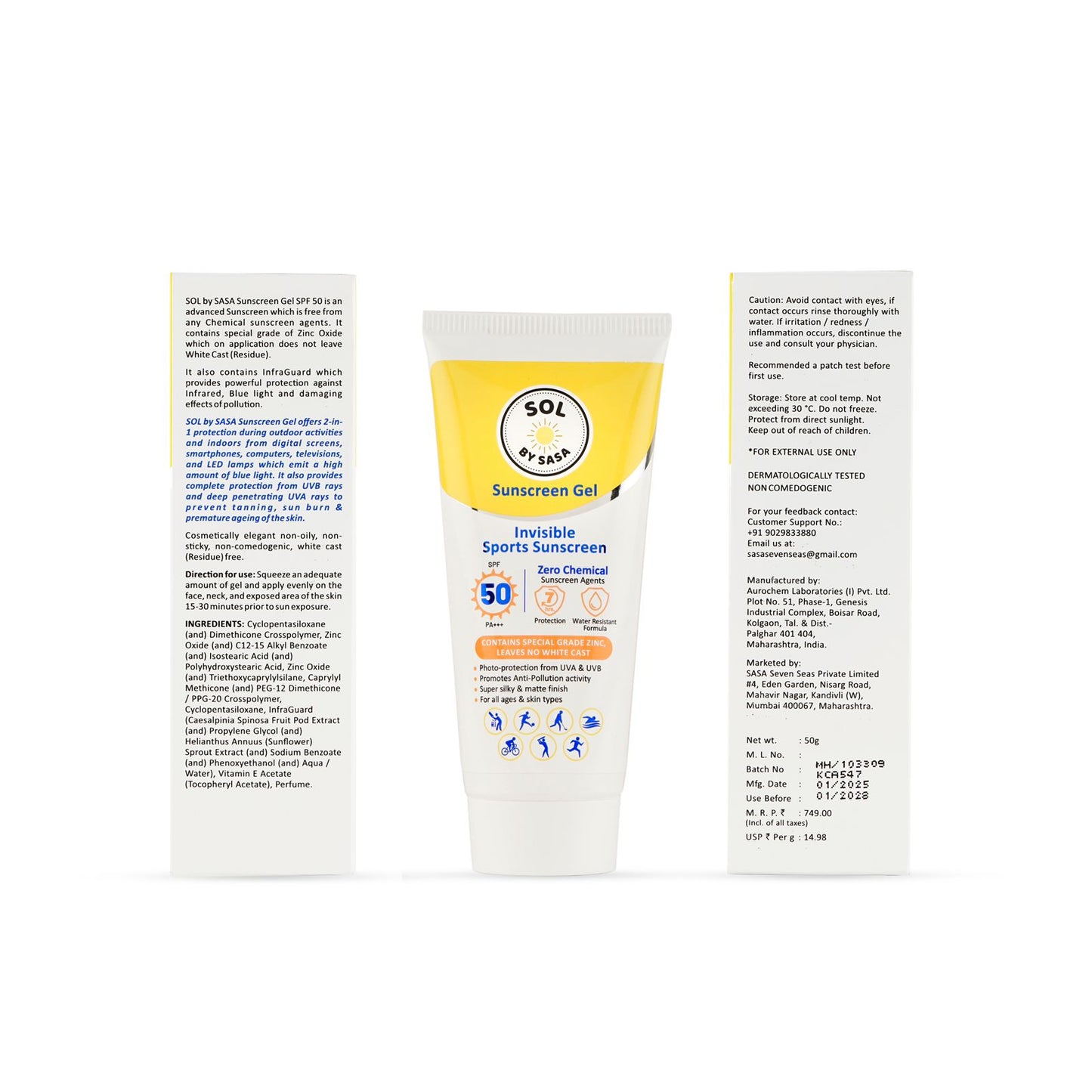 sol by sasa sports sunscreen for cricketers