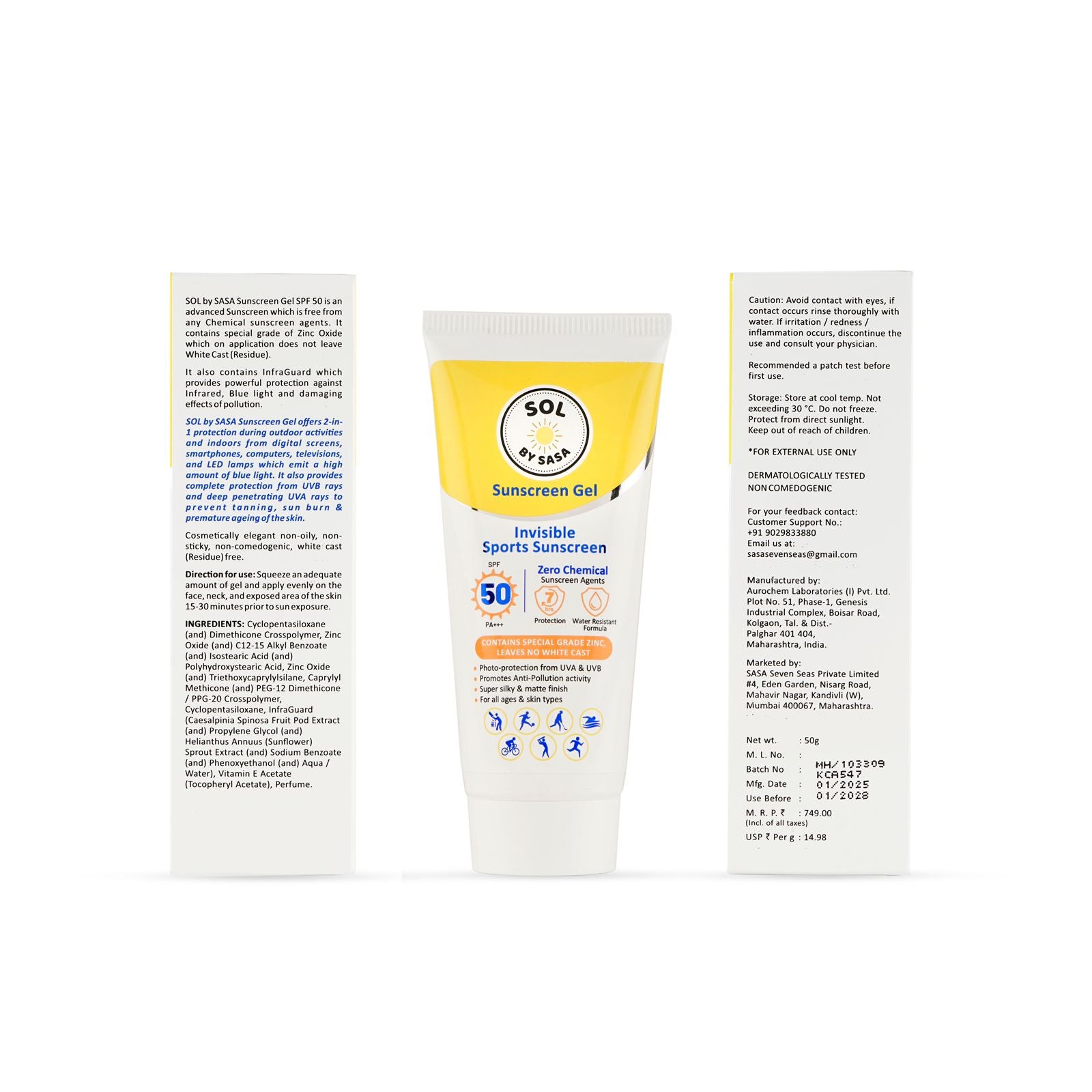 sol by sasa sports sunscreen for cricketers