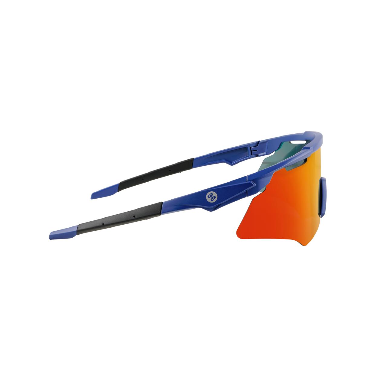 SASA M-Series Navy Blue Frame with Red Revo Lens Sports Sunglasses