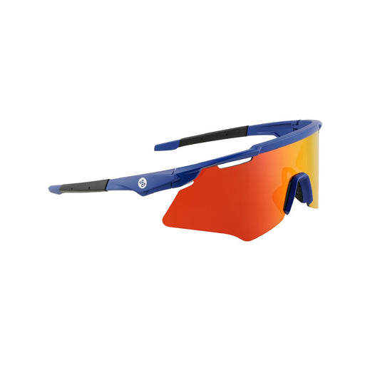 SASA M-Series Navy Blue Frame with Red Revo Lens Sports Sunglasses