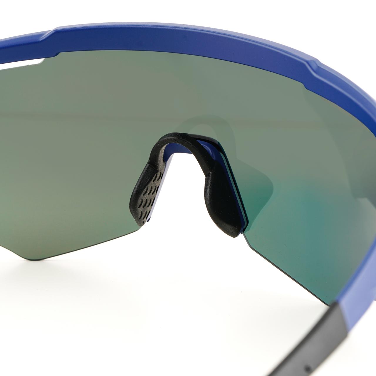 SASA M-Series Navy Blue Frame with Red Revo Lens Sports Sunglasses
