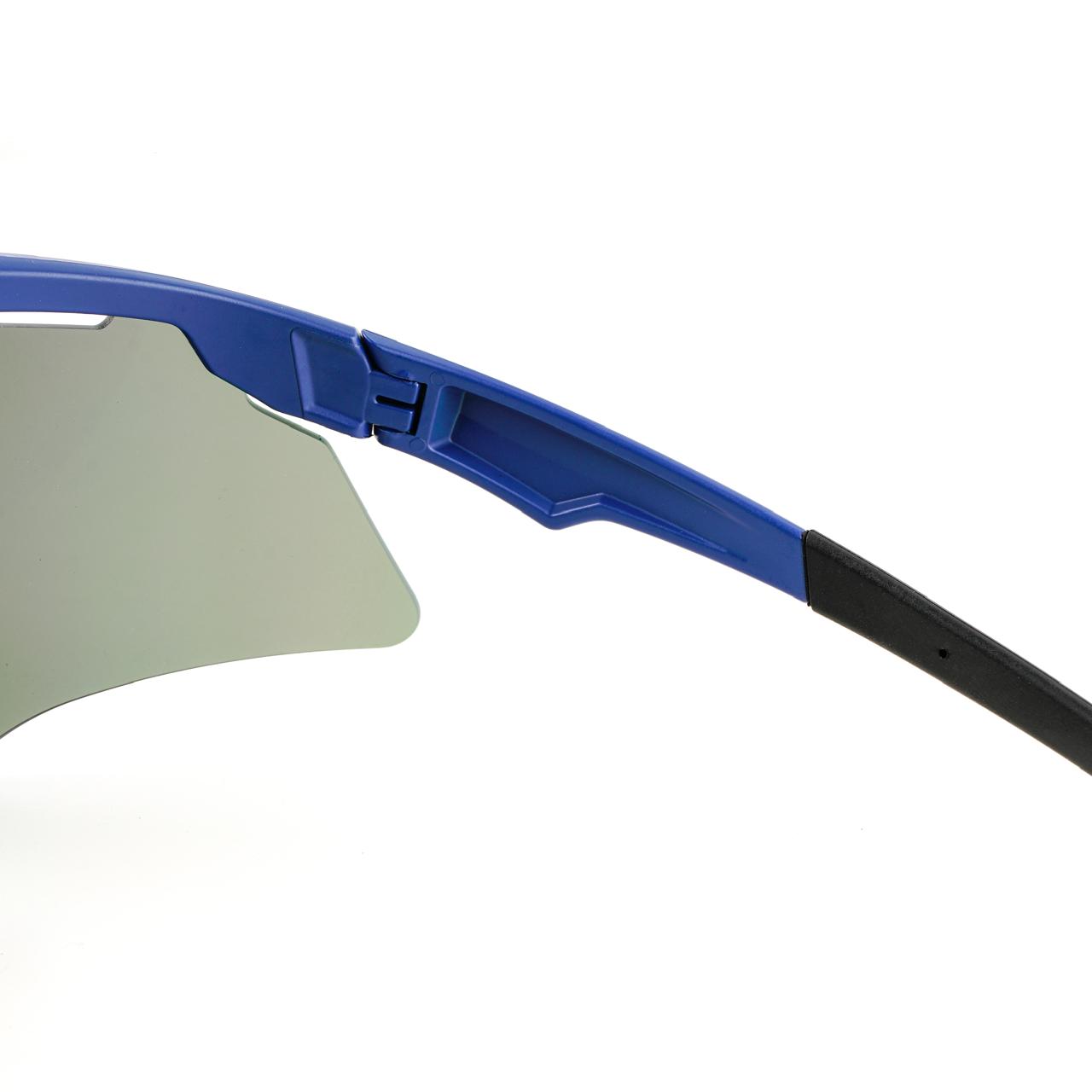 SASA M-Series Matte Navy Blue Frame with Blue Revo Lens Sports Sunglasses