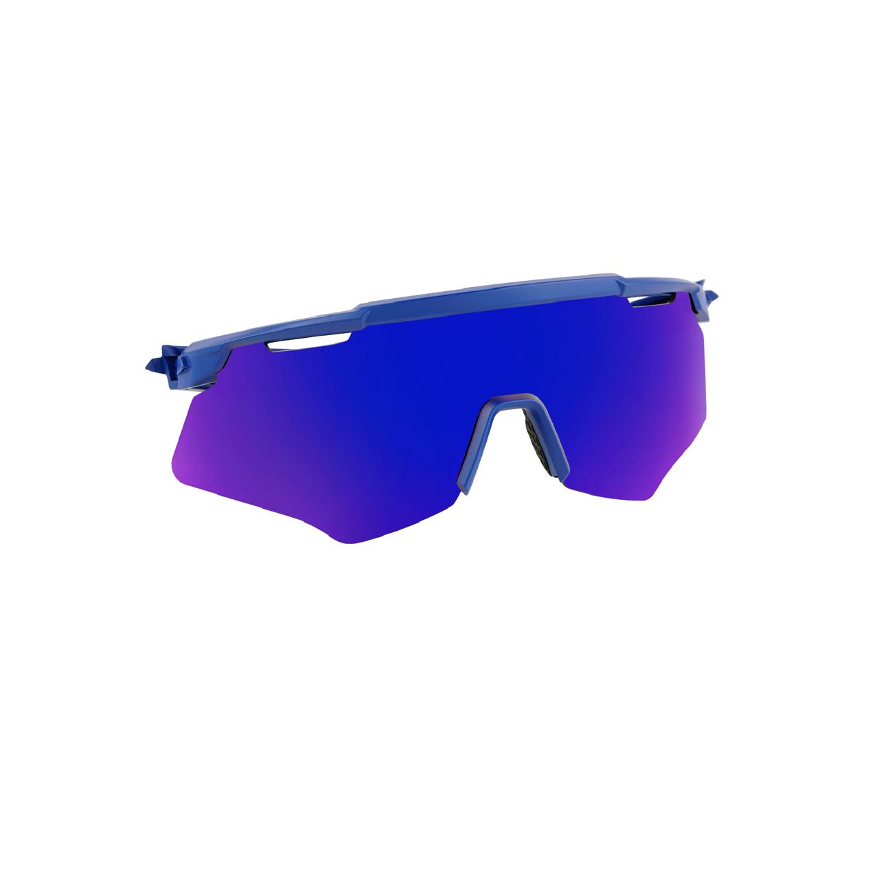 SASA M-Series Matte Navy Blue Frame with Blue Revo Lens Sports Sunglasses