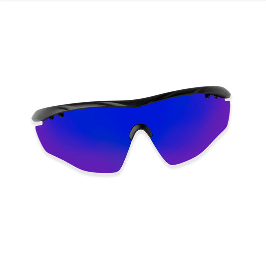 SASA Hawkeye Matte Black Frame Blue Revo Lens Sports Sunglasses