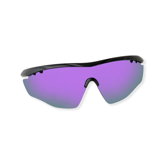 SASA Hawkeye Matte Black Frame Purple Revo Lens Sports Sunglasses