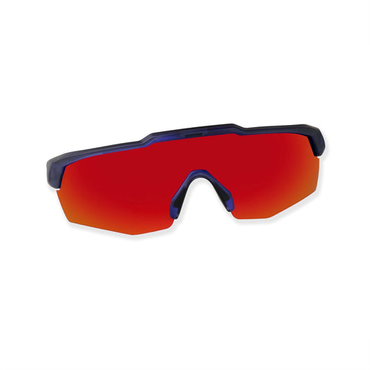 SASA Rebound Translucent Blue Frame Red Revo Lens Sports Sunglasses