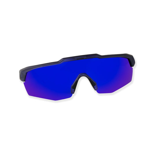 SASA Rebound Translucent Blue Frame Blue Revo Lens Sports Sunglasses
