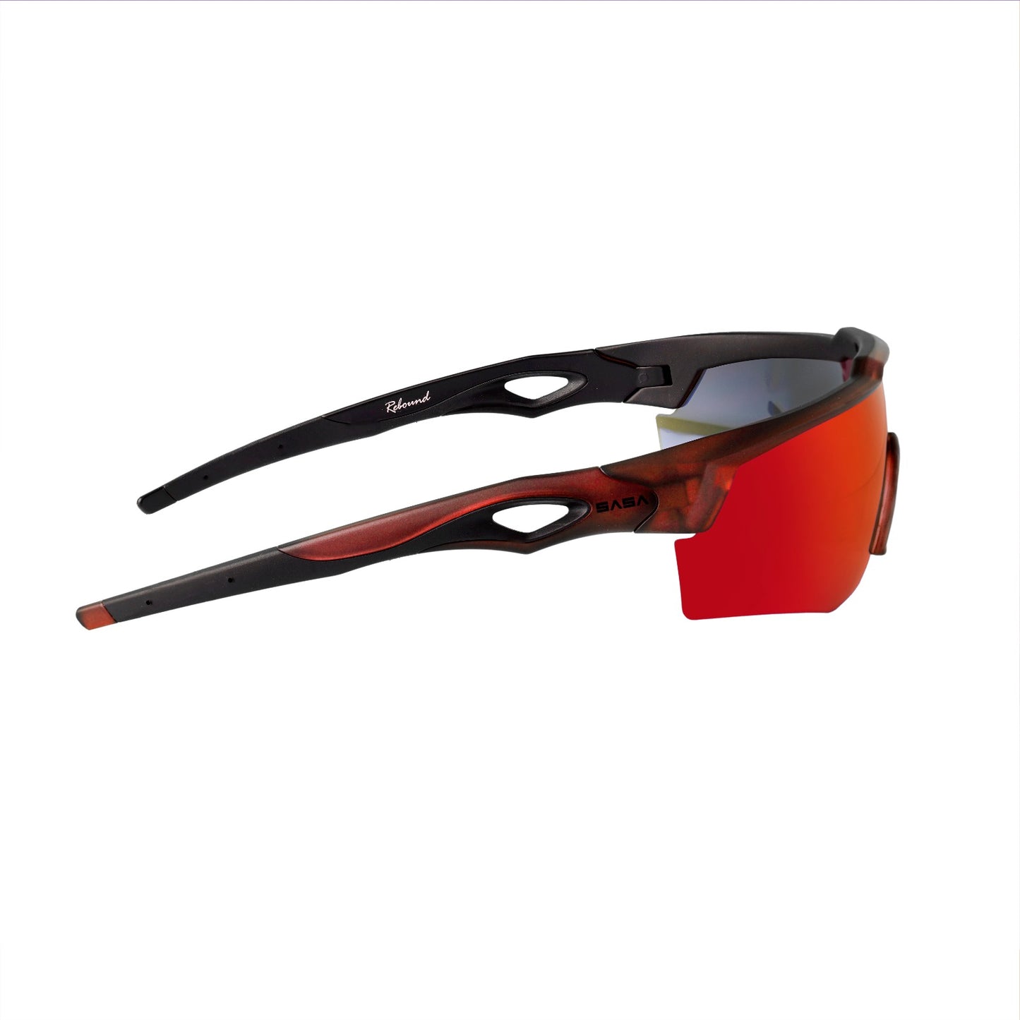 REBOUND FRAME TRANSLUCENT RED LENS RED REVO