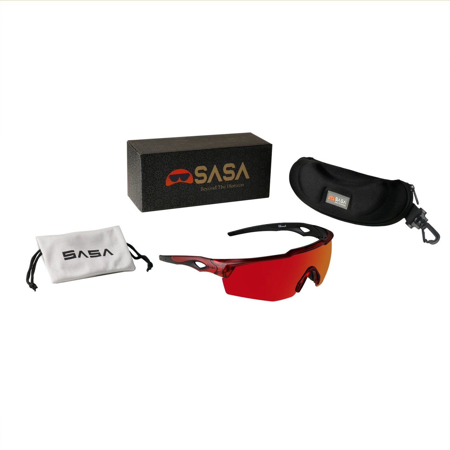 REBOUND FRAME TRANSLUCENT RED LENS RED REVO