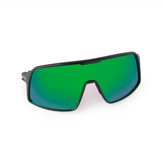 Omega Black Frame Green Revo Lens Sports Sunglasses