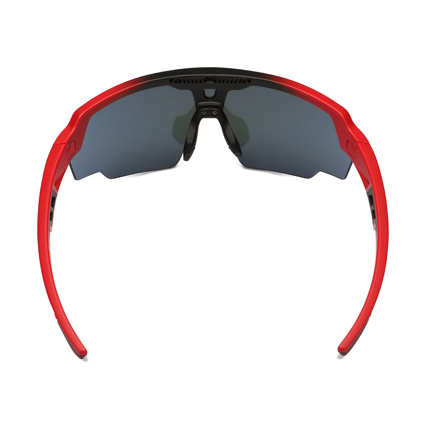 SASA Raptor Matte Red Frame Blue Revo Lens Sports Sunglasses