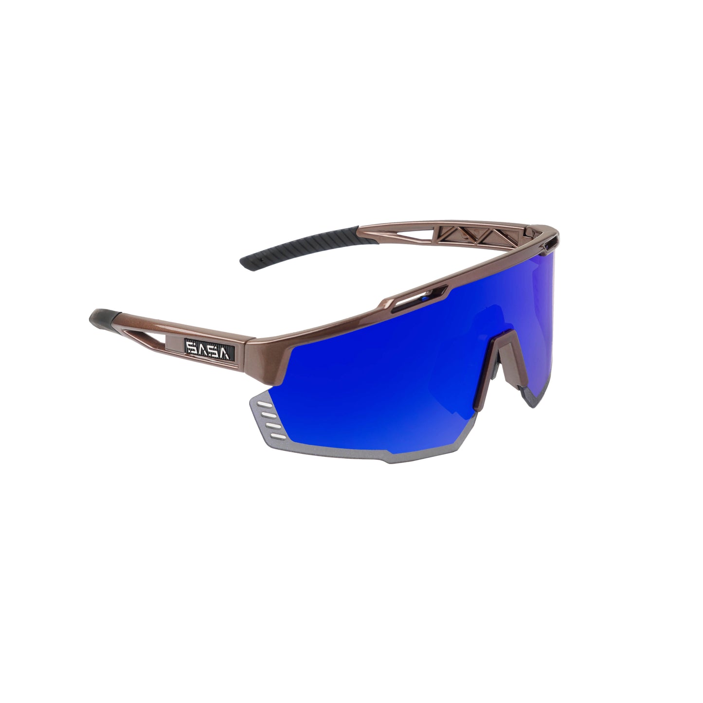 SASA Mercury Copper Frame Blue Revo Lens Sports Sunglasses