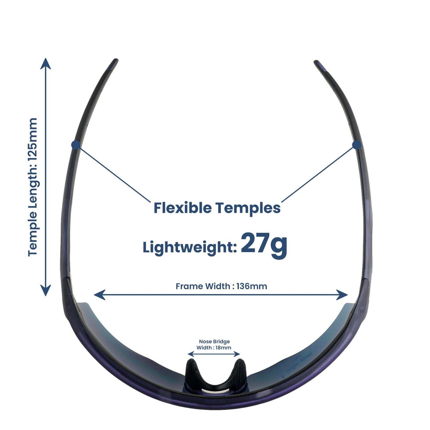 Rebound Translucent Blue Frame Green Revo Lens Sports Sunglasses