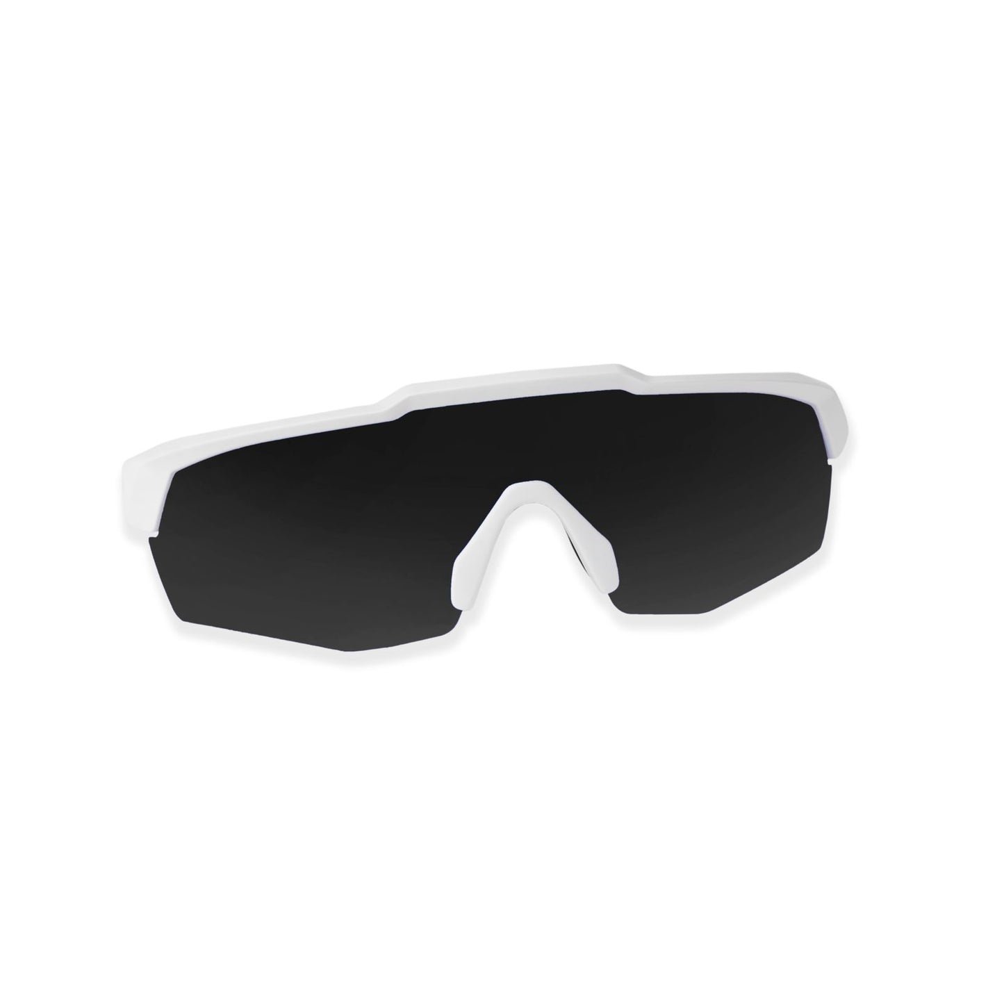 SASA Rebound Matte White Frame Smoke Black Lens Sports Sunglasses