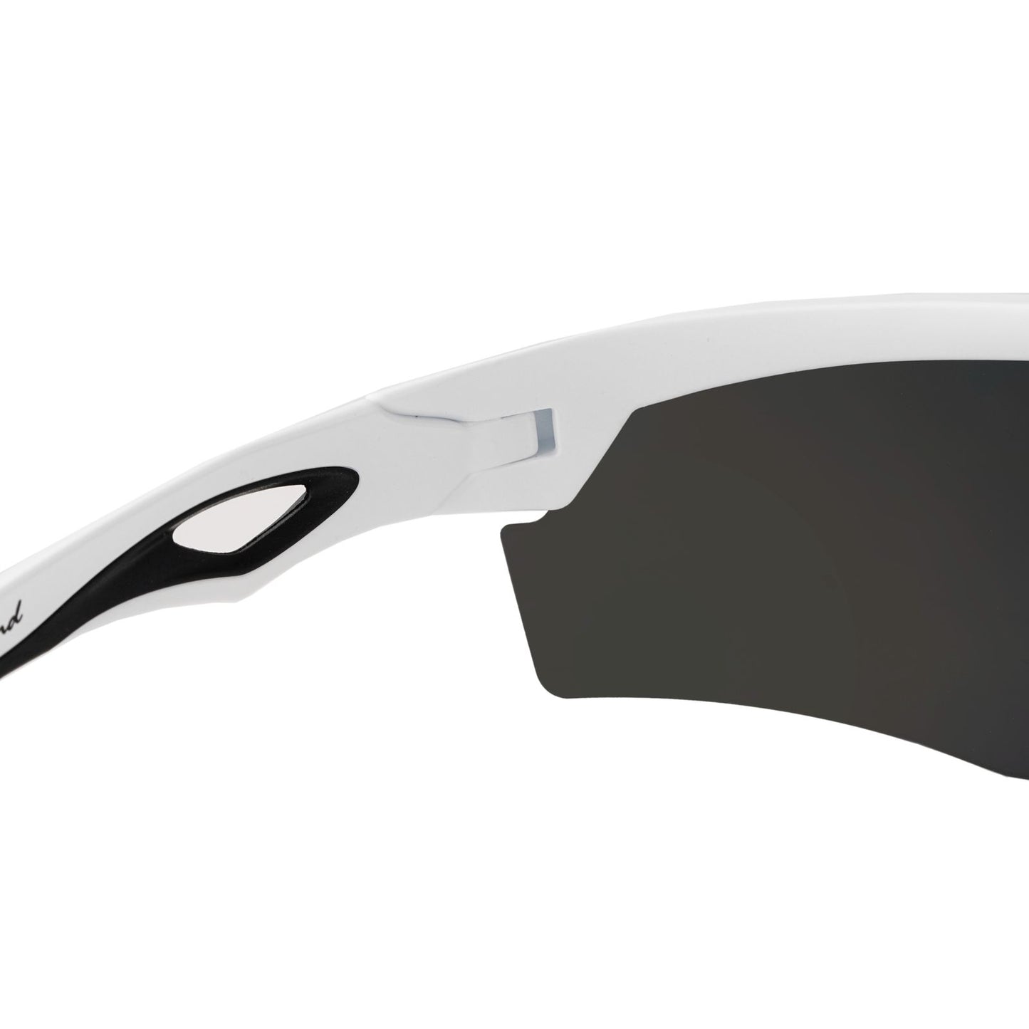 SASA Rebound Matte White Frame Smoke Black Lens Sports Sunglasses
