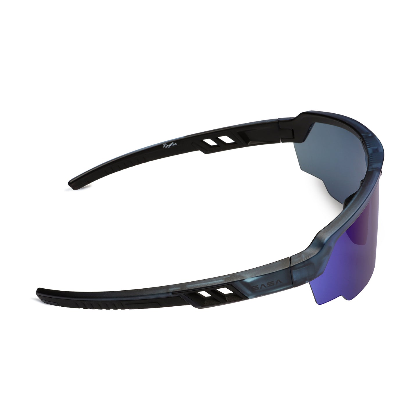 RAPTOR TRANSLUCENT BLUE FRAME BLUE REVO LENS