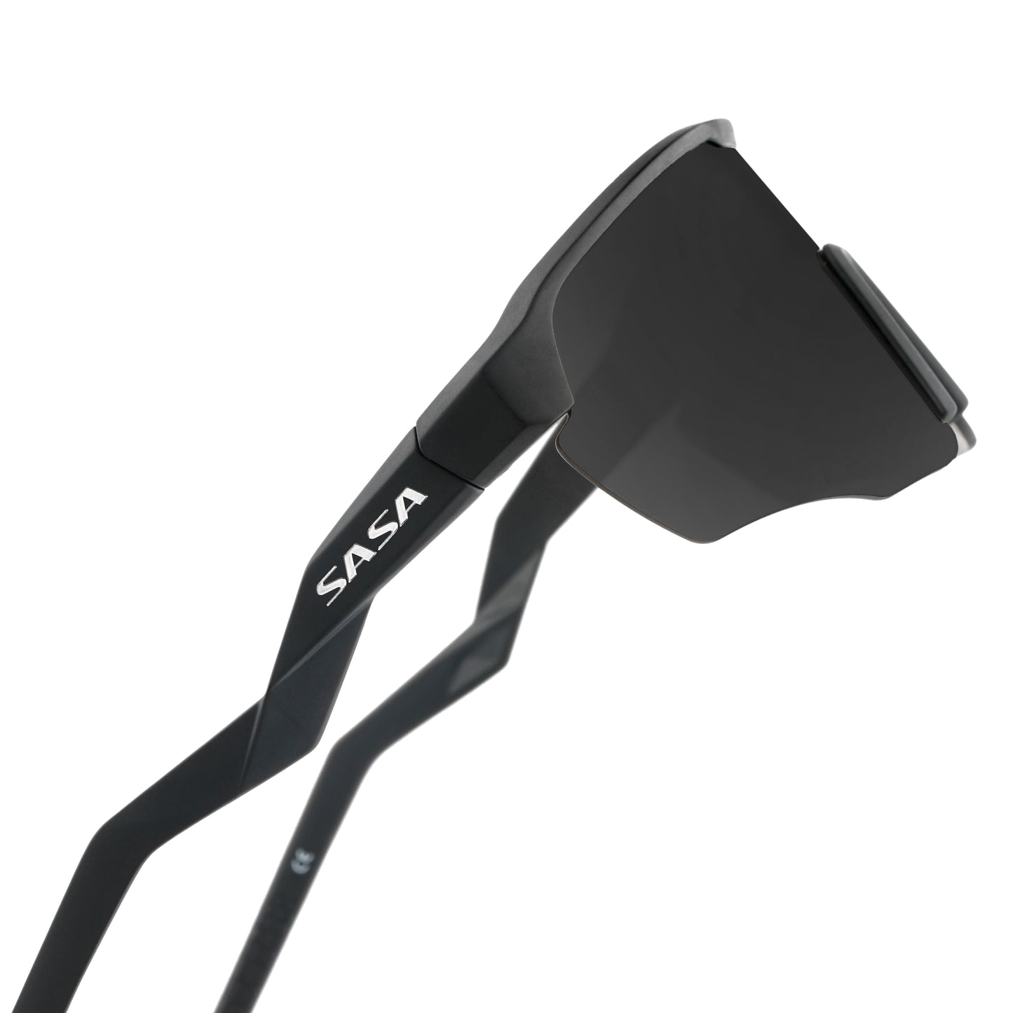 SASA VIPER MATTE BLACK FRAME LENS PC SMOKE (BLACK) SPORTS SUNGLASSES FOR CRICKETI CYCLING I MARATHON