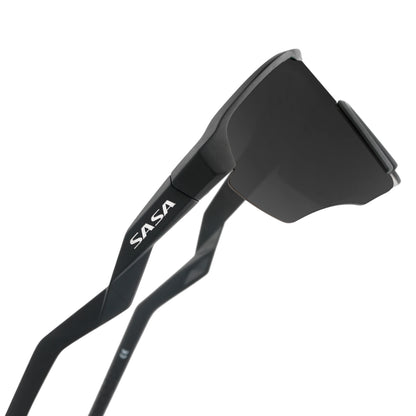 SASA VIPER MATTE BLACK FRAME LENS PC SMOKE (BLACK) SPORTS SUNGLASSES FOR CRICKETI CYCLING I MARATHON