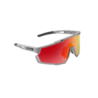 SASA MERCURY GREY FRAME RED REVO LENS