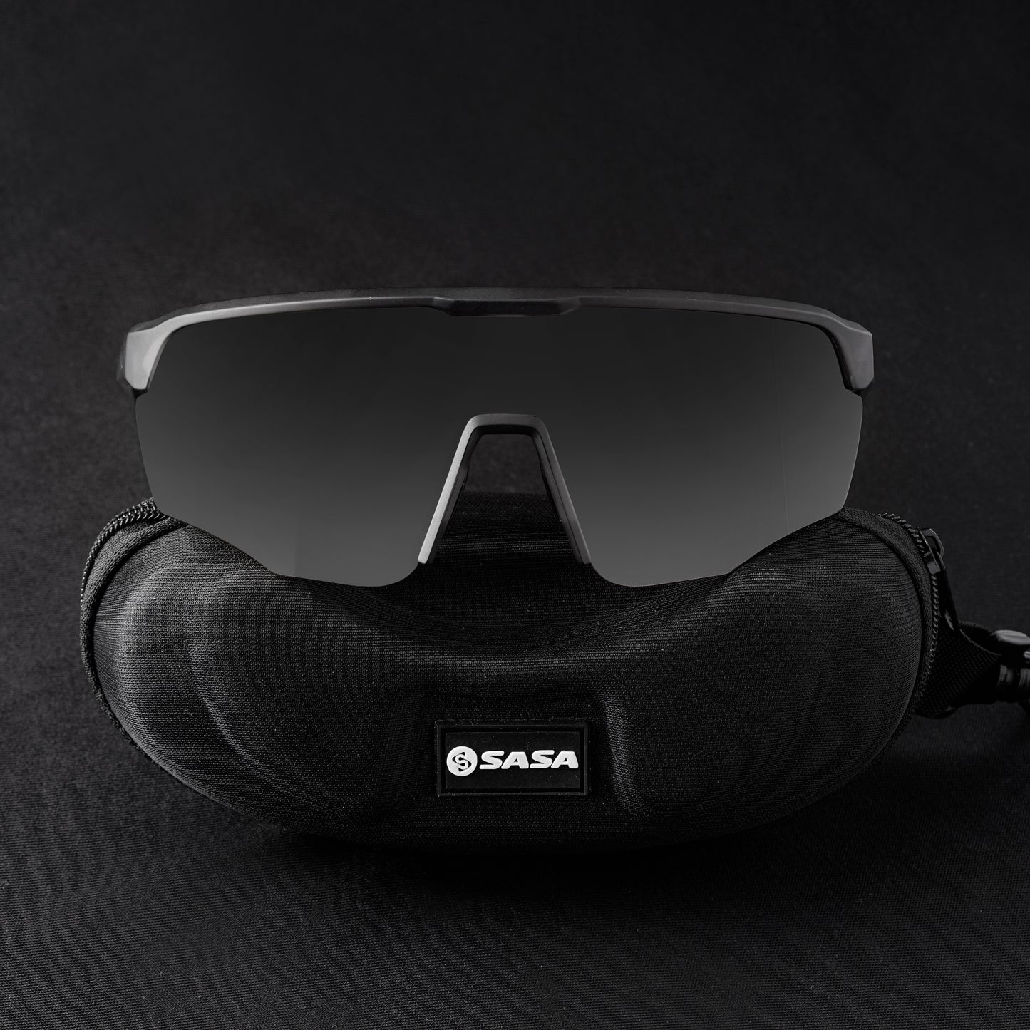 SASA VIPER TRANSLUCENT GREY FRAME LENS PC SMOKE (BLACK) SPORTS SUNGLASSES FOR CRICKET I CYCLING I MARATHON