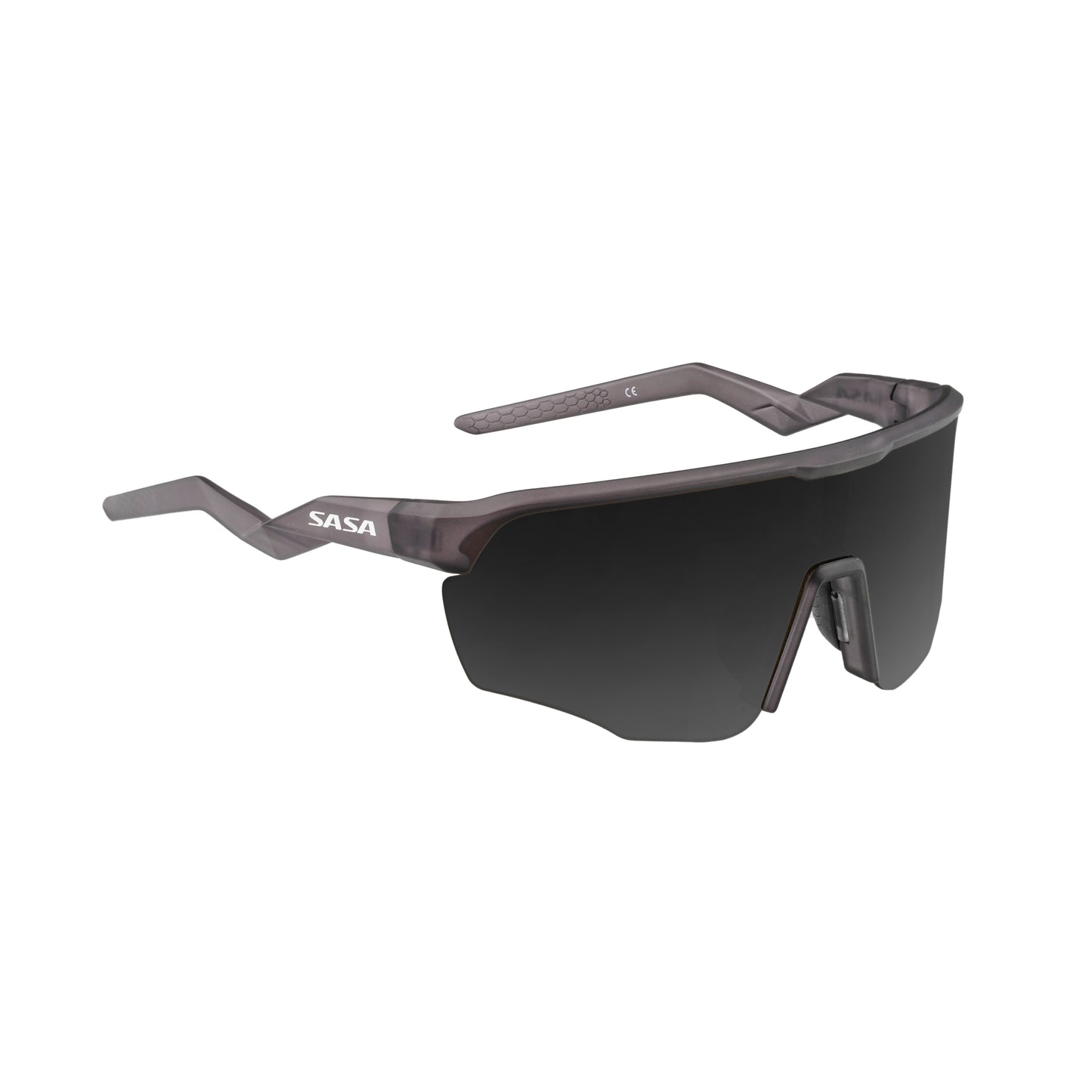 SASA VIPER TRANSLUCENT GREY FRAME LENS PC SMOKE (BLACK) SPORTS SUNGLASSES FOR CRICKET I CYCLING I MARATHON