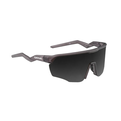 SASA VIPER TRANSLUCENT GREY FRAME LENS PC SMOKE (BLACK) SPORTS SUNGLASSES FOR CRICKET I CYCLING I MARATHON