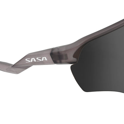 SASA VIPER TRANSLUCENT GREY FRAME LENS PC SMOKE (BLACK) SPORTS SUNGLASSES FOR CRICKET I CYCLING I MARATHON