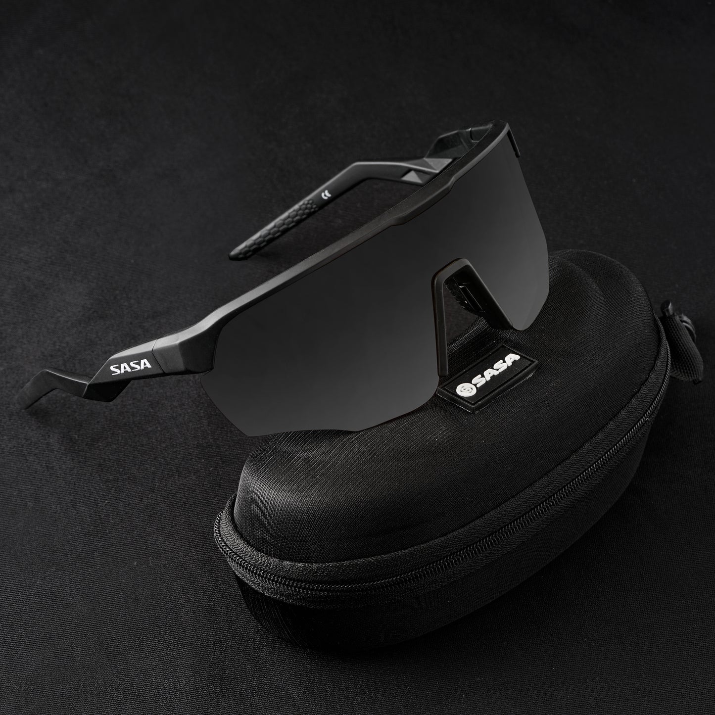 SASA VIPER MATTE BLACK FRAME LENS PC SMOKE (BLACK) SPORTS SUNGLASSES FOR CRICKETI CYCLING I MARATHON