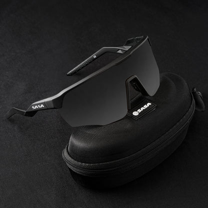 SASA VIPER MATTE BLACK FRAME LENS PC SMOKE (BLACK) SPORTS SUNGLASSES FOR CRICKETI CYCLING I MARATHON