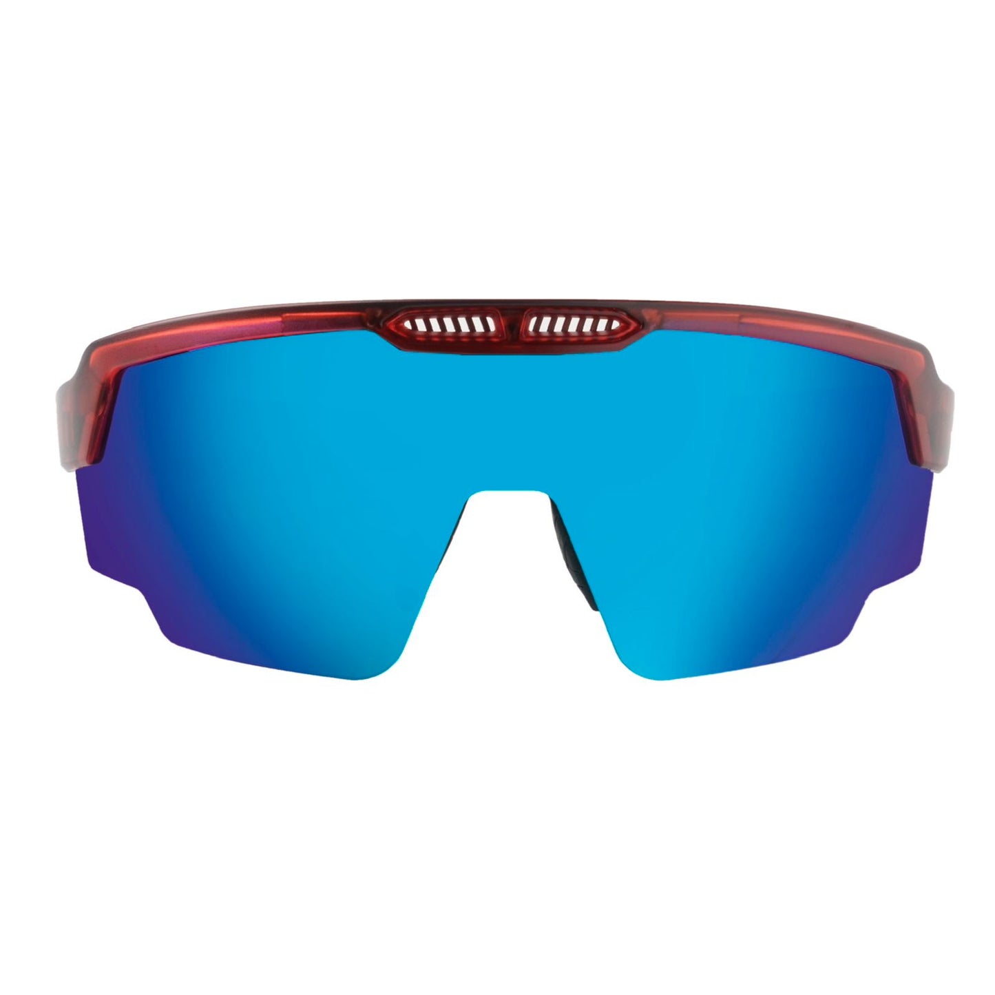 RAPTOR TRANSLUCENT RED FRAME ICE BLUE REVO LENS