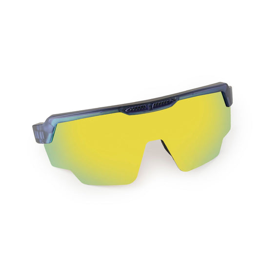 RAPTOR TRANSLUCENT BLUE FRAME YELLOW REVO LENS