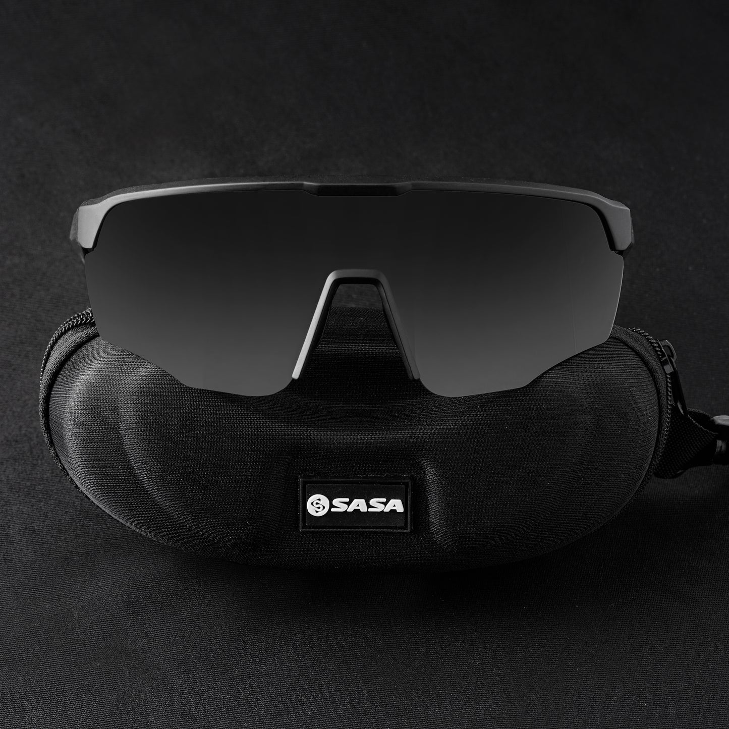 SASA VIPER MATTE BLACK FRAME LENS PC SMOKE (BLACK) SPORTS SUNGLASSES FOR CRICKETI CYCLING I MARATHON