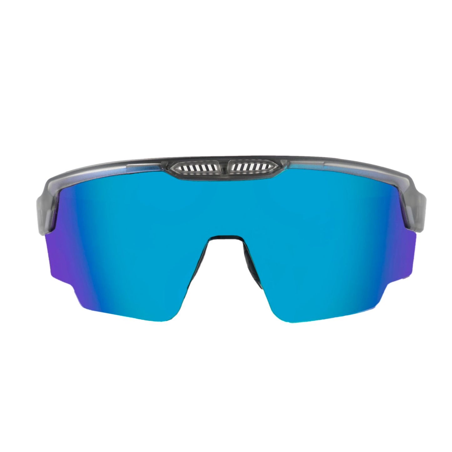 RAPTOR TRANSLUCENT GREY FRAME ICE BLUE REVO LENS