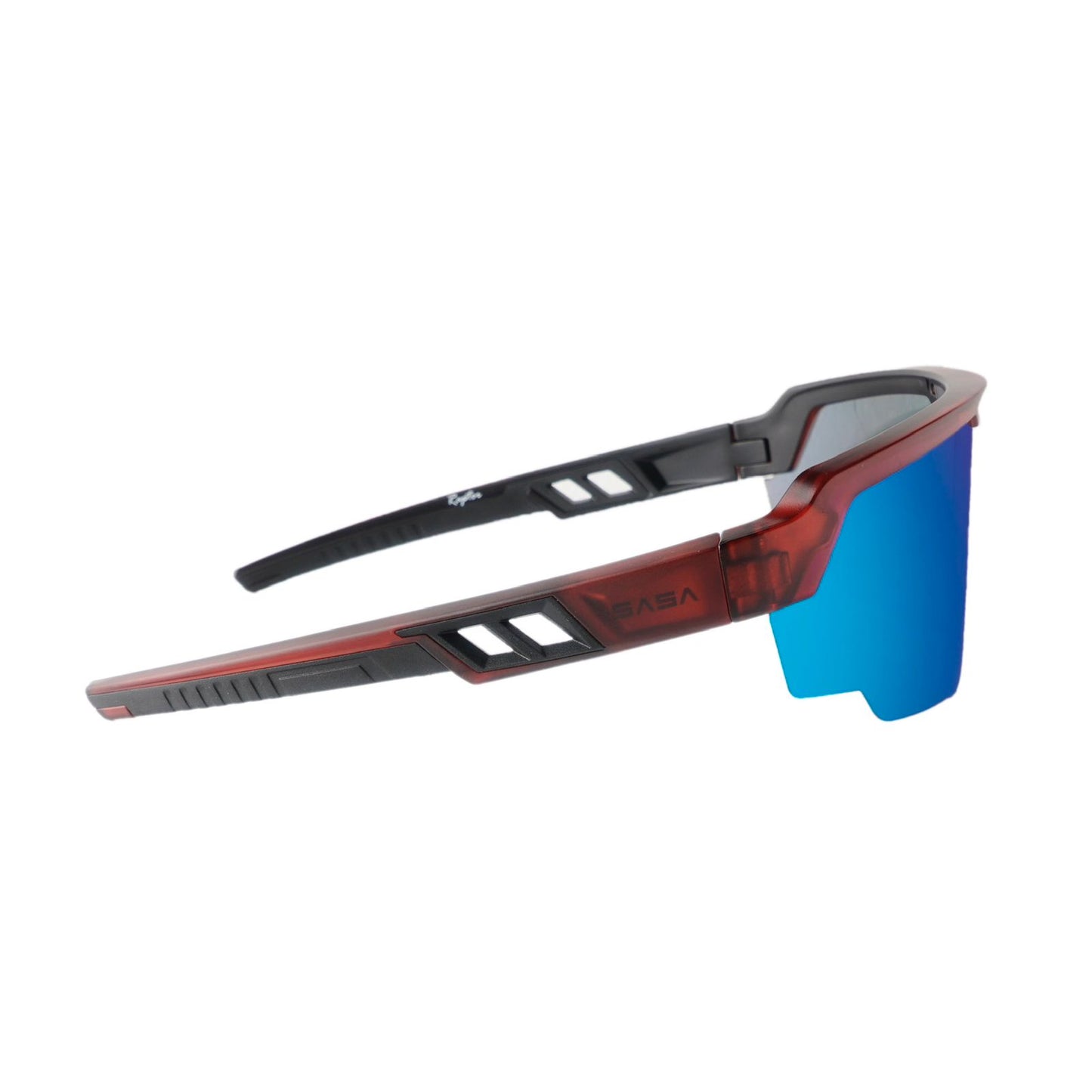 RAPTOR TRANSLUCENT RED FRAME ICE BLUE REVO LENS