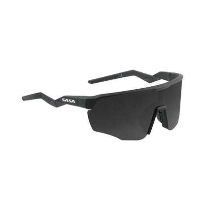 SASA VIPER MATTE BLACK FRAME LENS PC SMOKE (BLACK) SPORTS SUNGLASSES FOR CRICKETI CYCLING I MARATHON