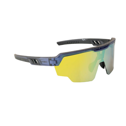 RAPTOR TRANSLUCENT BLUE FRAME YELLOW REVO LENS