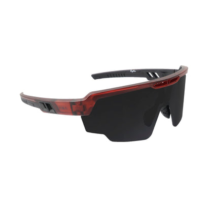 RAPTOR TRANSLUCENT RED FRAME BLACK (SMOKE) REVO LENS