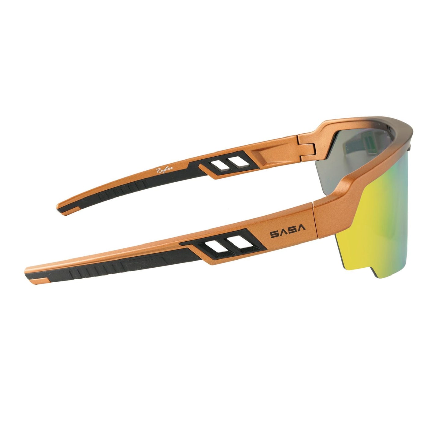 RAPTOR MATTE COPPER/BLACK FRAME YELLOW REVO LENS