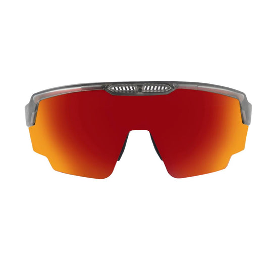 RAPTOR TRANSLUCENT GREY FRAME RED REVO LENS