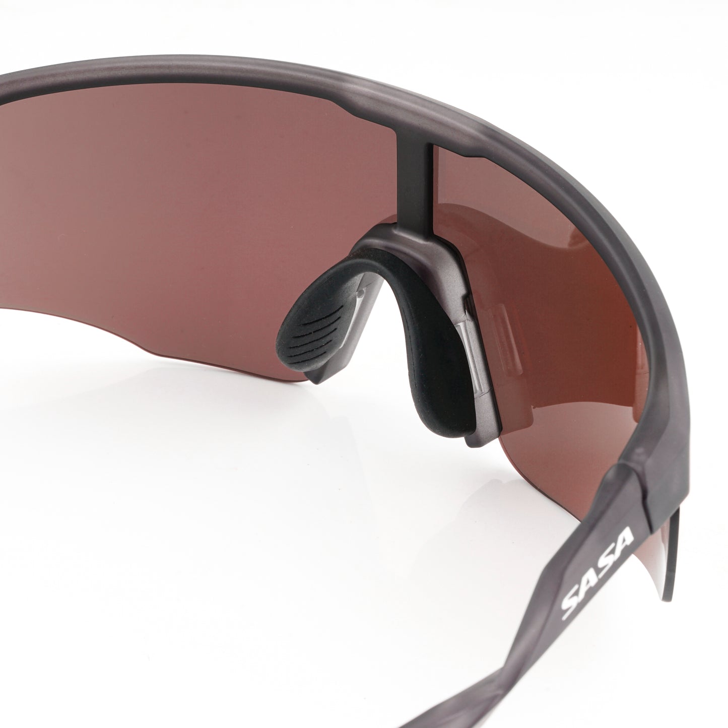 SASA VIPER TRANSLUCENT GREY FRAME LENS PC SMOKE RED REVO SPORTS SUNGLASSES FOR CRICKET I CYCLING I MARATHON